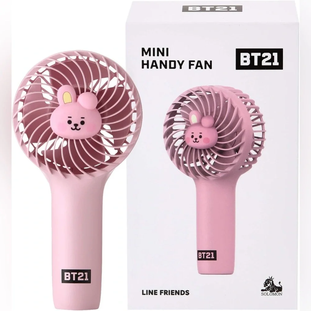 Official BT21 Cooky Mini Handy Hand-Held Rechargeable Fan with Wrist Strap - Picture 6 of 14